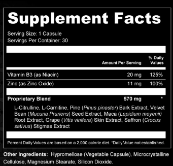 Garaherb Supplement Facts